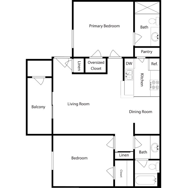 Unit 2100 2100 floor plan